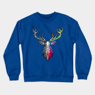 Polygon deer Crewneck Sweatshirt